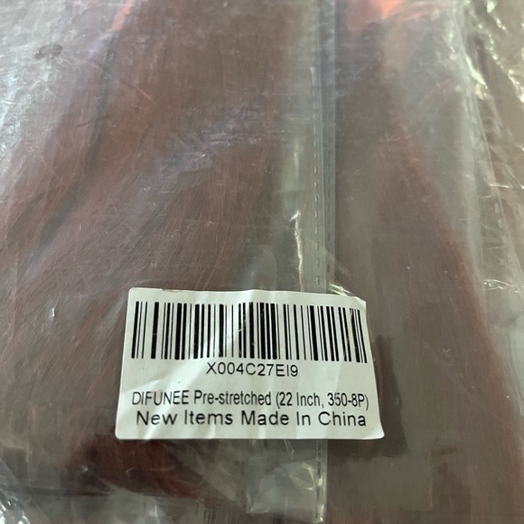 NEW 22" Ginger Red Hair Extensions Synthetic hair - 8 packs - Picture 3 of 7